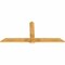 Ekena Millwork Eugene Rough Sawn Timber Gable Bracket, Western Red Cedar, 84"W x 38"H x 2"D x 6"F, 11/12 Pitch GBW084X38X0206EUG00RWR - alternate 3